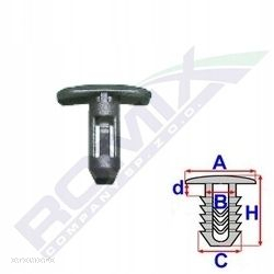 10x Spinka uszczelki drzwi RENAULT MEGANE II 03-09 - 2