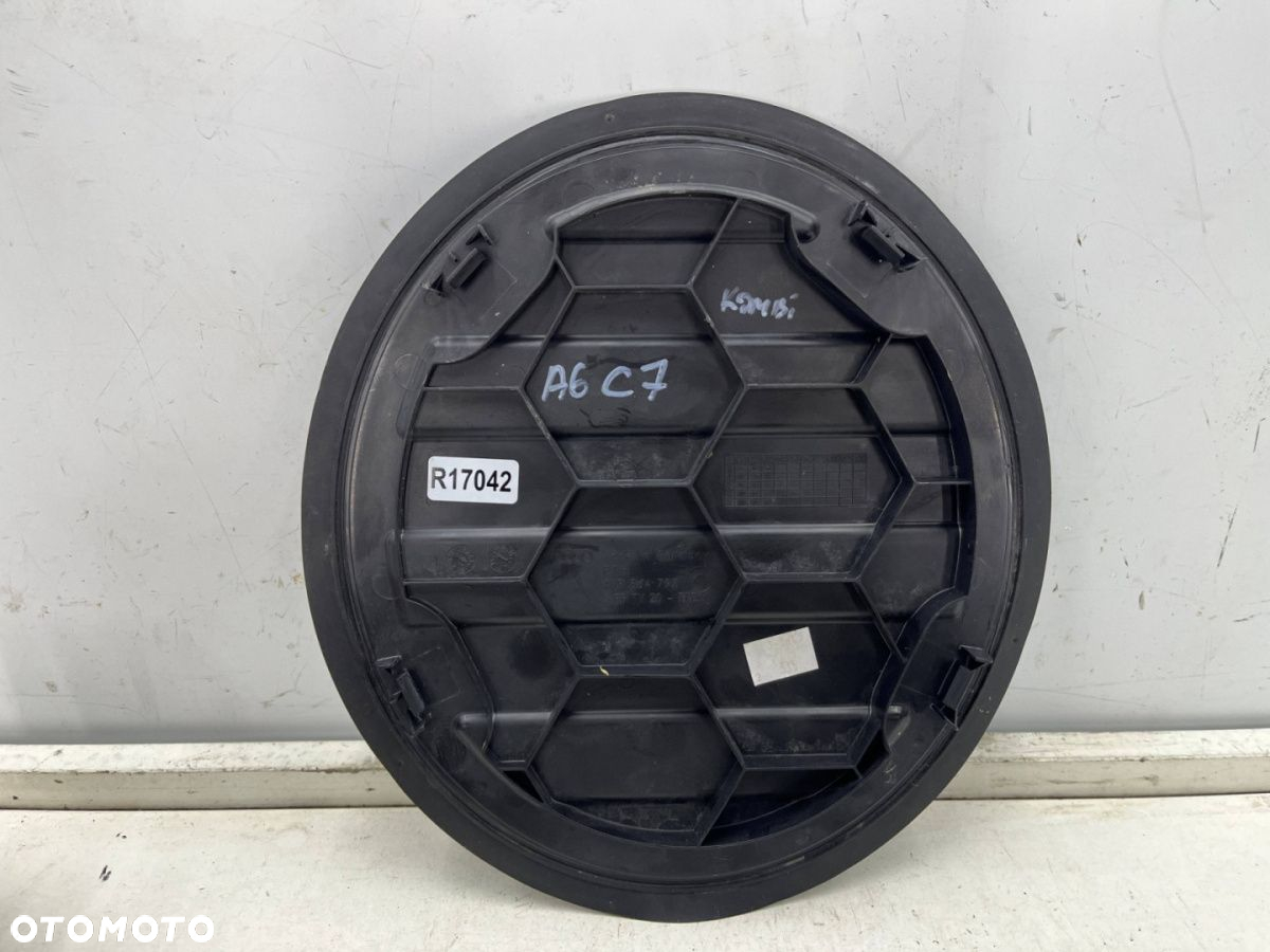Tapicerka Audi A6 C7 avant kombi 10-18r. zaślepka podłogi bagażnika całe zaczepy 4g9864797 - 2
