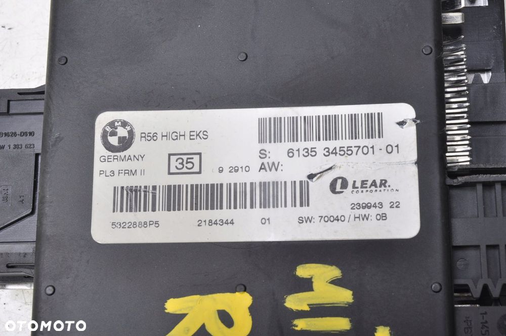 MINI R56 MODUŁ STEROWNIK PRZEKAŹNIK ŚWIATEŁ 3455701 CZYTAJ OPIS - 2