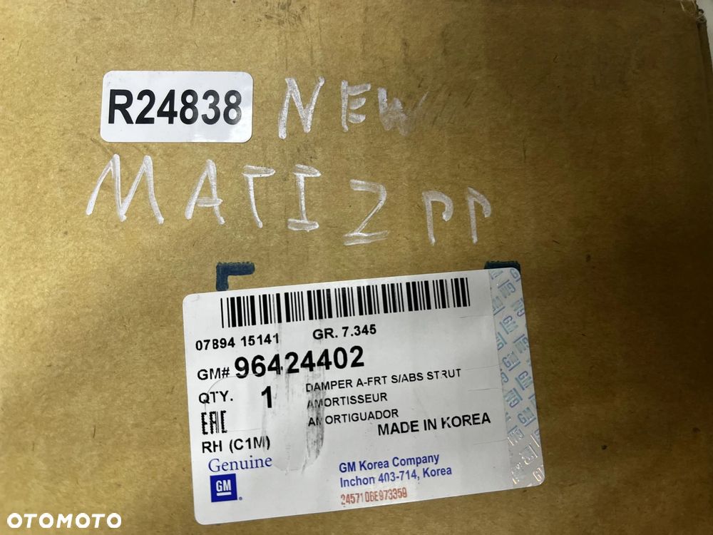 Amortyzator Daewoo Matiz Spark 98-09r. 0.8 1.0 Nowy Prawy przedni 96424402 - 8