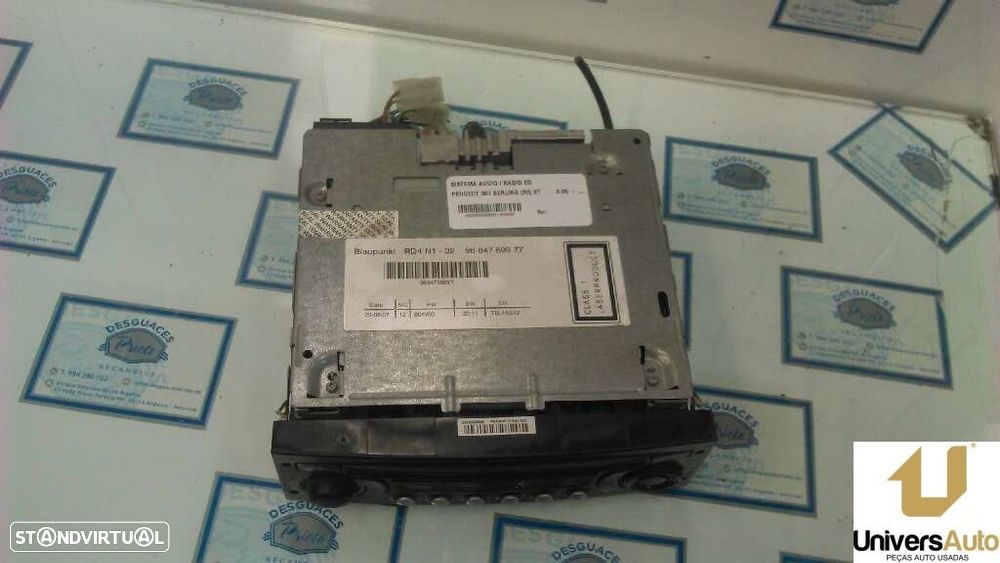 SISTEMA AUDIO / RADIO CD PEUGEOT 307 2008 -9664769977 - 3