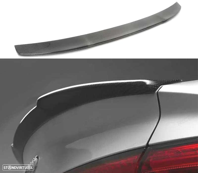 AILERON SPOILER TRASEIRO AUDI A3 8V SEDAN 12-19 LOOK RS3 CARBONO - 3
