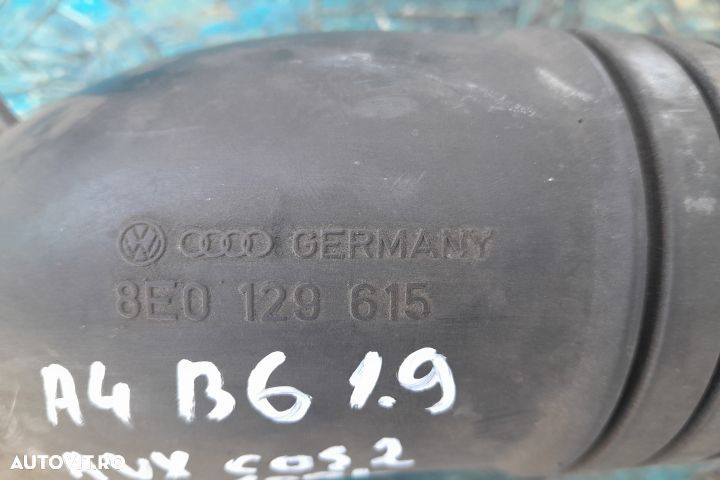 Furtun intercooler 1.9 AVX  8E0129615 8E0129615 Audi A4 B6 [2000 - 20 - 3