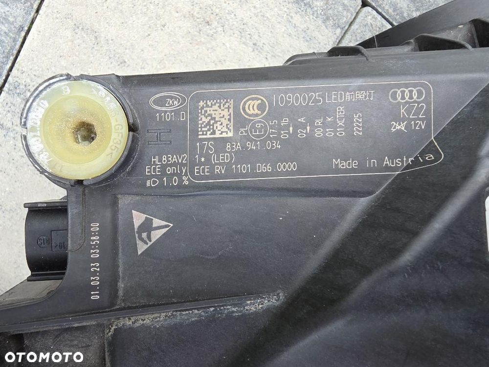 AUDI Q3 RSQ3 83A Lampy przód Full Led Dynamic 83A941033 83A941034 2023 - 15