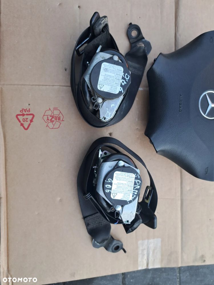 Mercedes sprinter w906 pas bezpieczeństwa lewy przód prawy przód poduszka powietrzna kierowcy airbag - 3