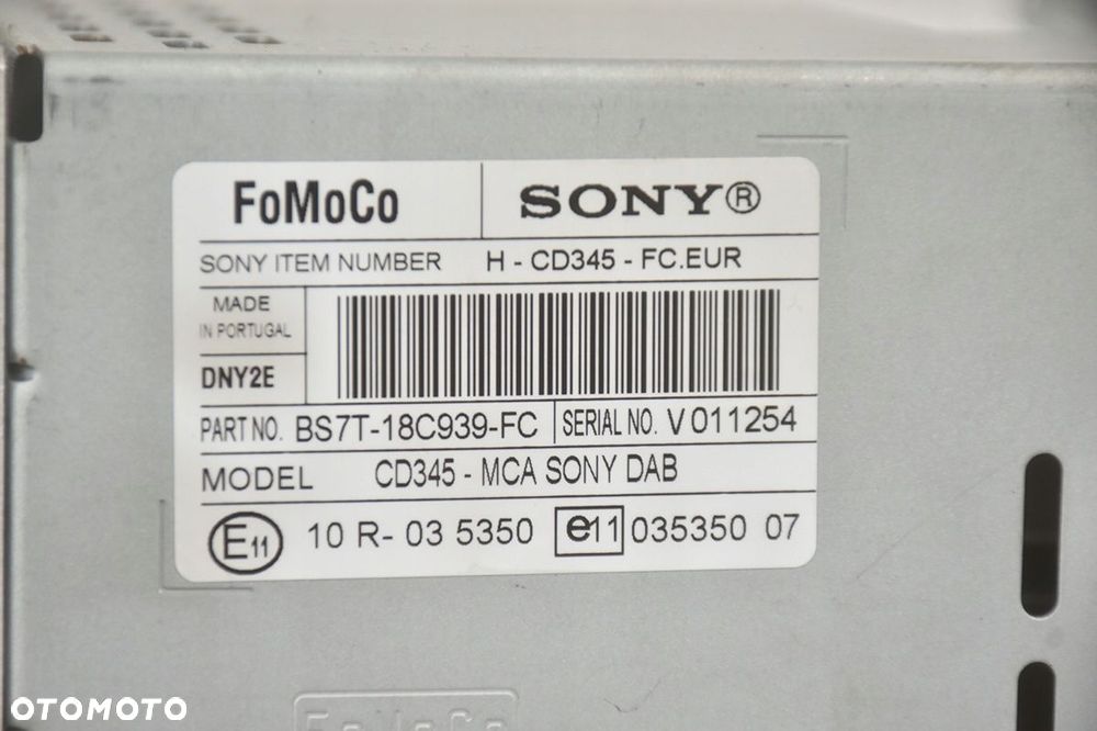 radioodtwarzacz ford sony bs7t-18c939-fc - 4