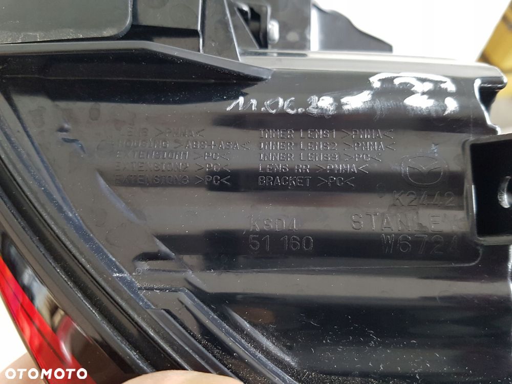 mazda cx5 cx-5 21^ lampa lewy led tył ksd451160 ksd4-51-160 - 5