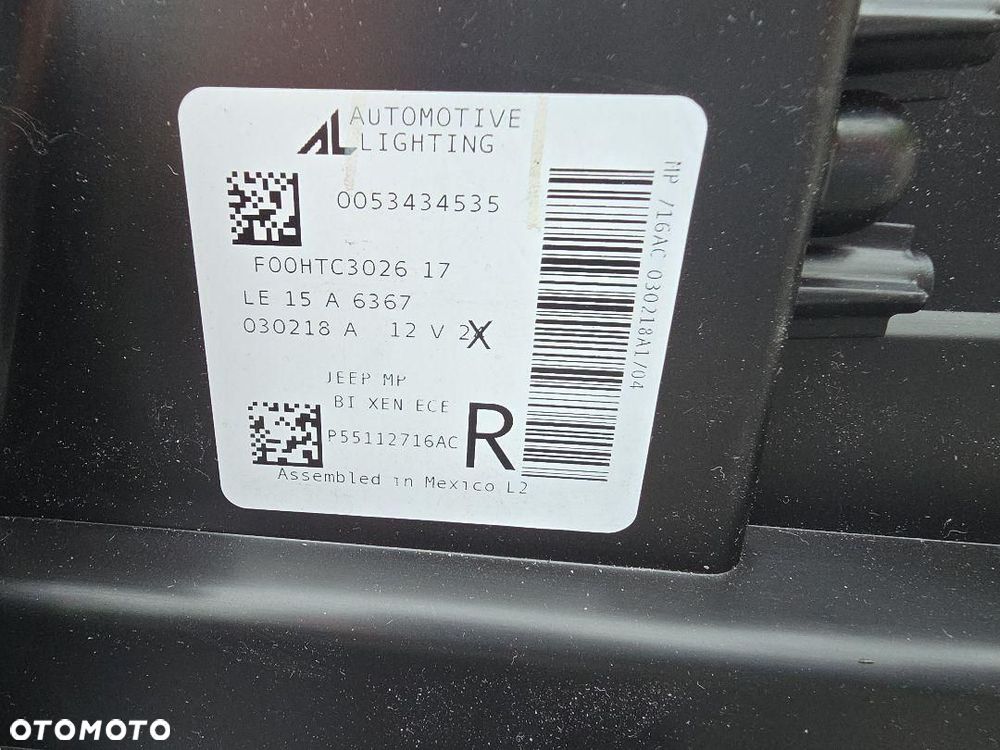 JEEP COMPASS 2 II Lampa prawa przód Bi-Xenon Led P55112716AC 0053434535 - 10