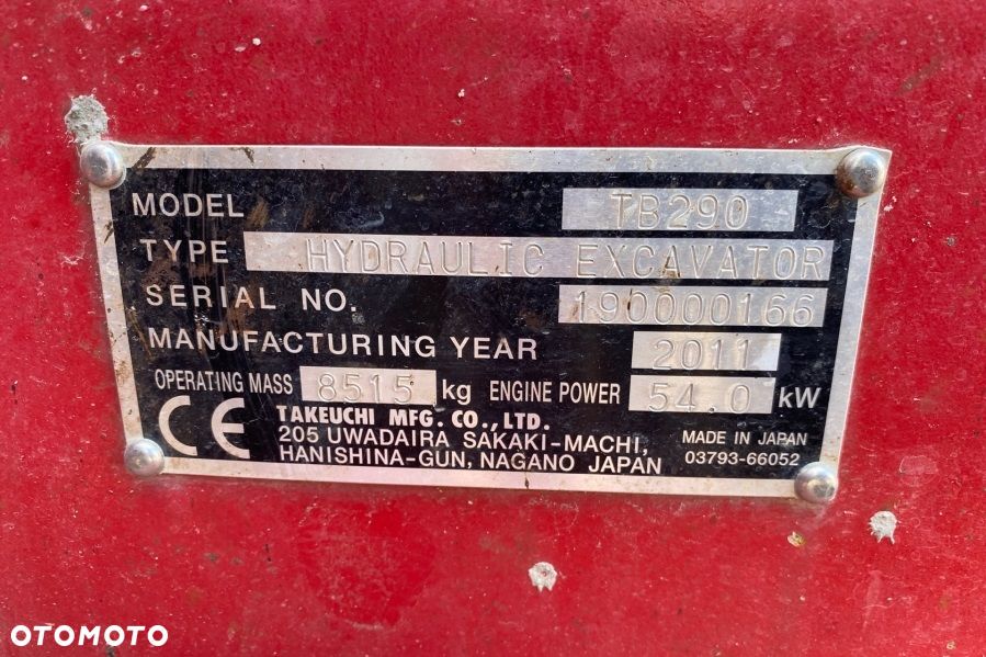 Takeuchi Take-Job TB290 - 9