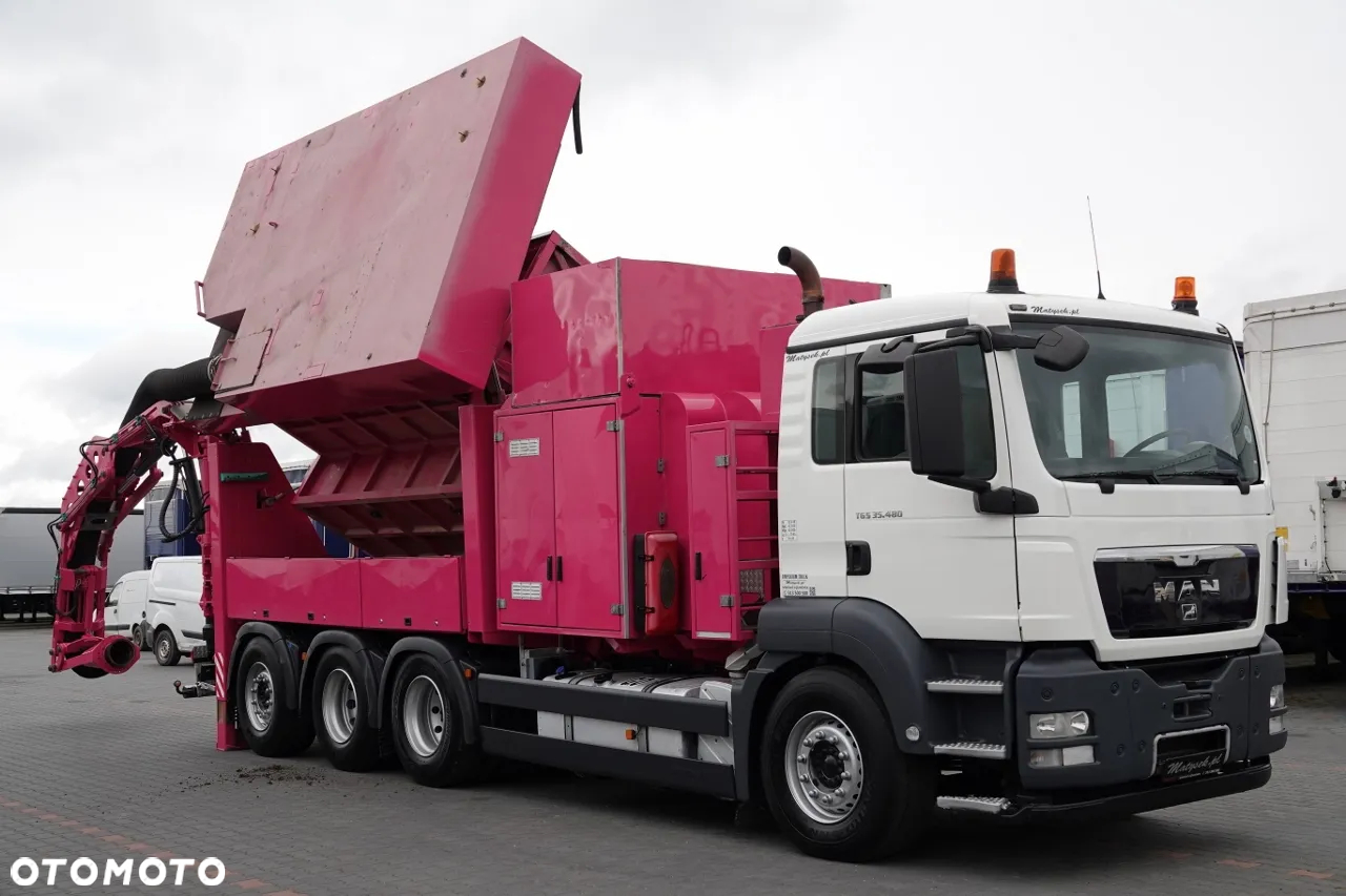 MAN TGS 35.480 / 8X4 / ASENIZACYJNY / ŁADOWARKA PRÓŻNIOWA / WUKO / MTS SAUGBAGGER /   STEROWANIE RADIOWE / - 9