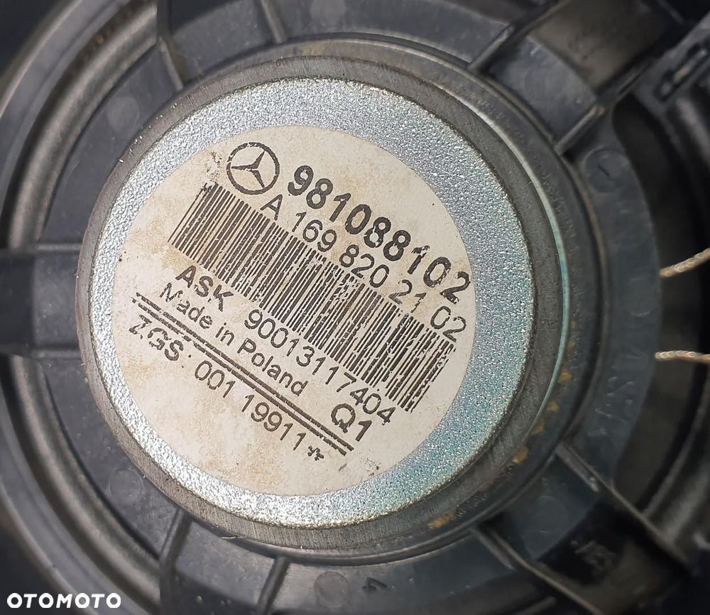 GŁOŚNIK TYŁ TYLNY MERCEDES W169 A1698202102 - 4
