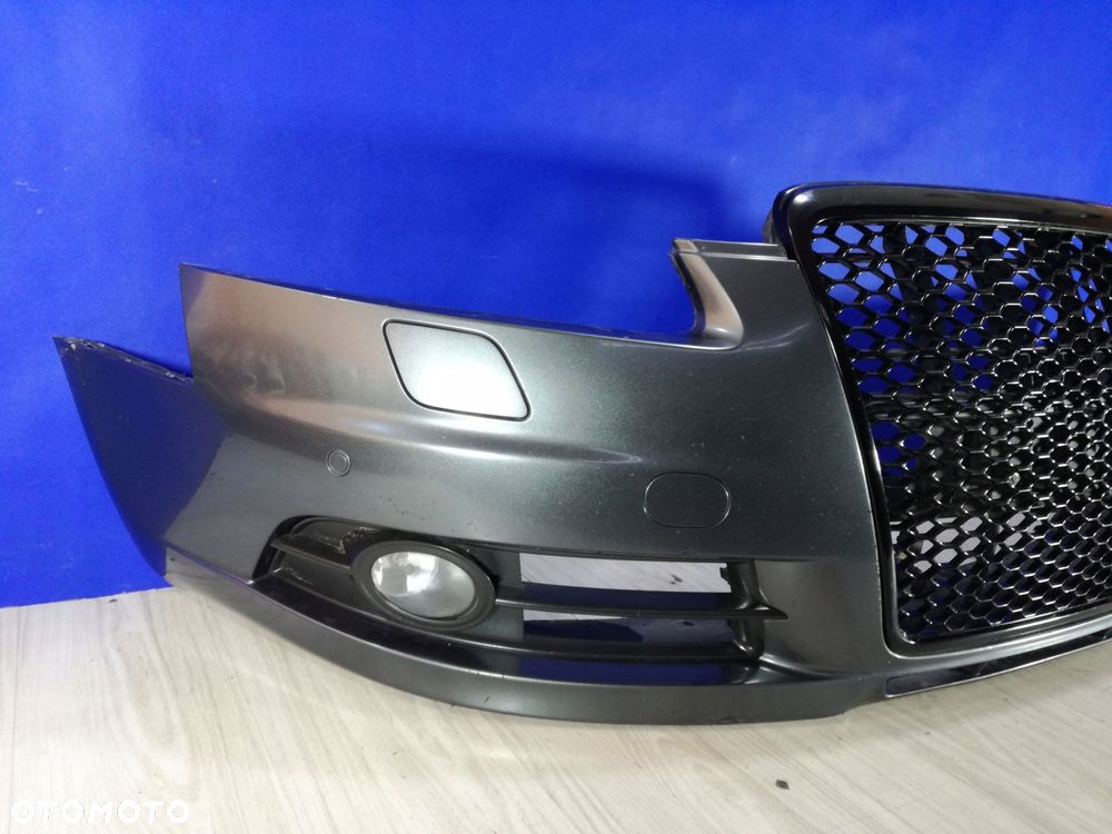 audi a6 c6 s-line lz7s zderzak grill przód 04/08 pdc spryski - 2