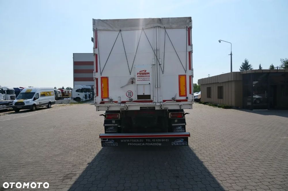 Feber Inter Cars WYWROTKA 49 M3 ZBOŻÓWKA / SZYBER + KLAPO-DRZWI / WAGA 6120 KG / PIERWSZA OŚ PODNOSZONA / SIŁOWNIK HYVA / 2023 ROK !! - 6
