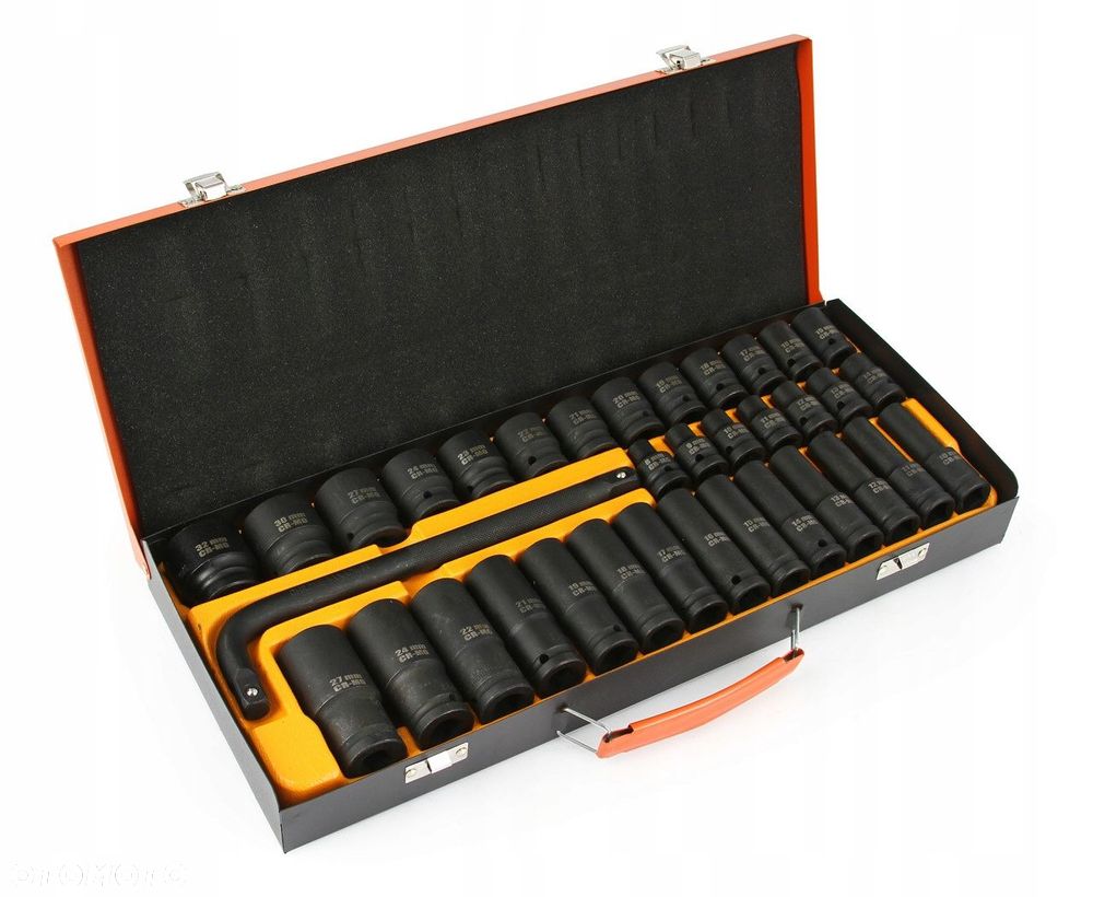 KLUCZE NASADOWE NASADKI UDAROWE 1/2" BJC 8-32mm 6-kąt 35el długie krótkie - 3