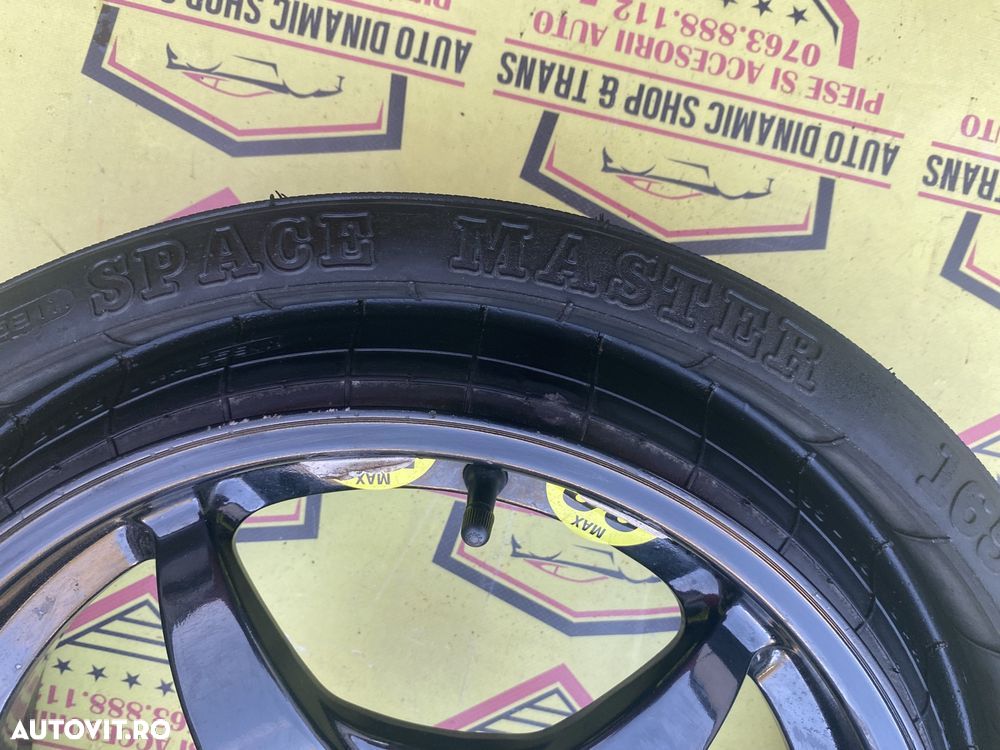 Roata rezerva space master OEM Mercedes 165 15 W209 R170 CLK 5X112 - 2