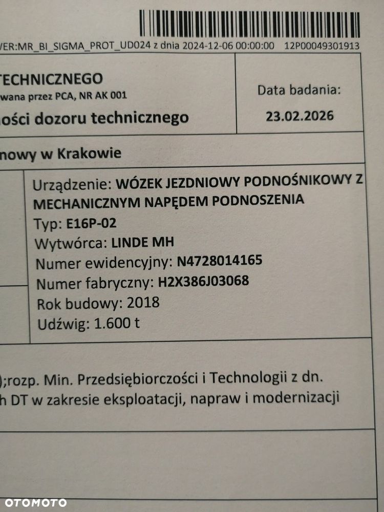 Inny Linde E16 Evo Elektryczny  2018 Rok Produkcji - 17