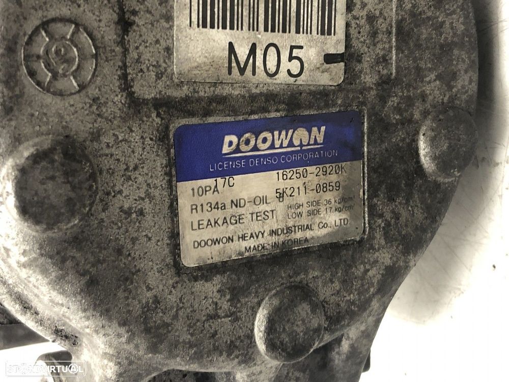 Compressor de ar condicionado KIA CEE'D 2.0 CRDi 06.07 - 12.12 Usado REF. 16250-... - 5