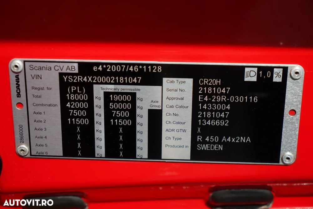 Scania R 450 / SISTEM HIDRAULIC / RETARDER / JANTE DIN ALIAJ / - 38