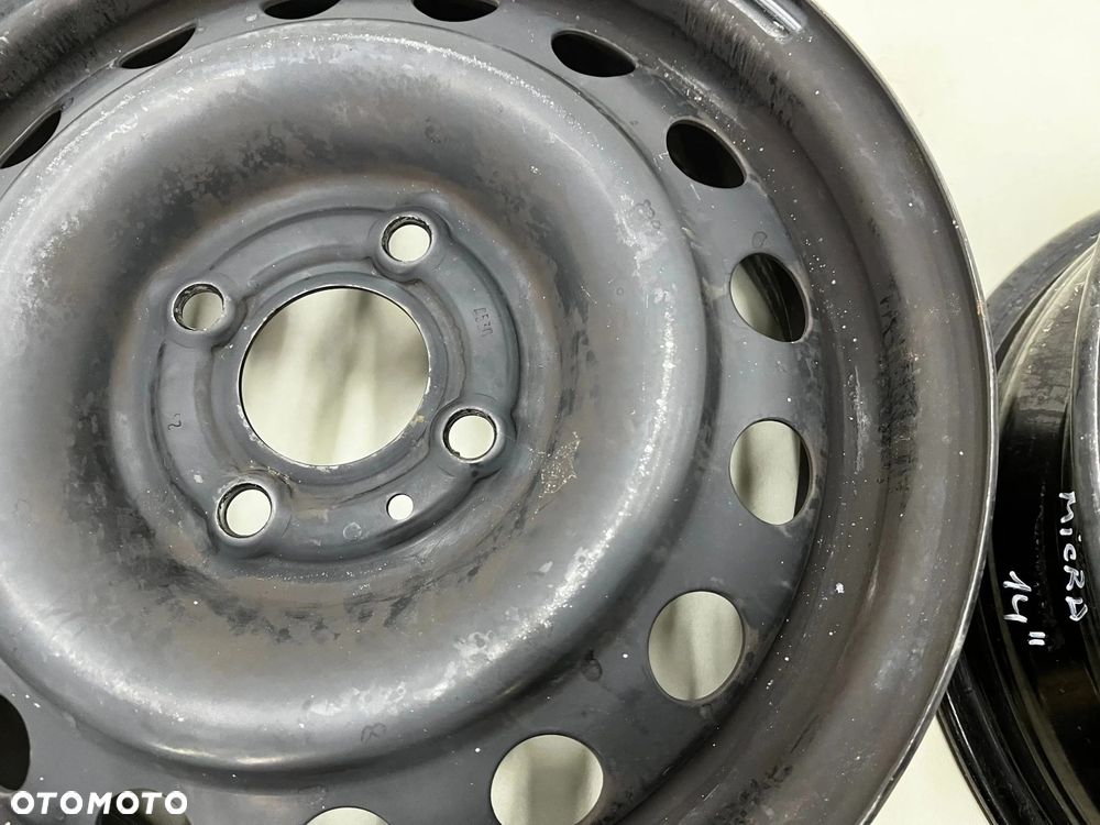 Felgi stalowe Nissan Micra III K12 03-10r. 5jx14 4x100 ET45 CH60 14 cali ORYGINALNE KOMPLET 40300ax6 - 6