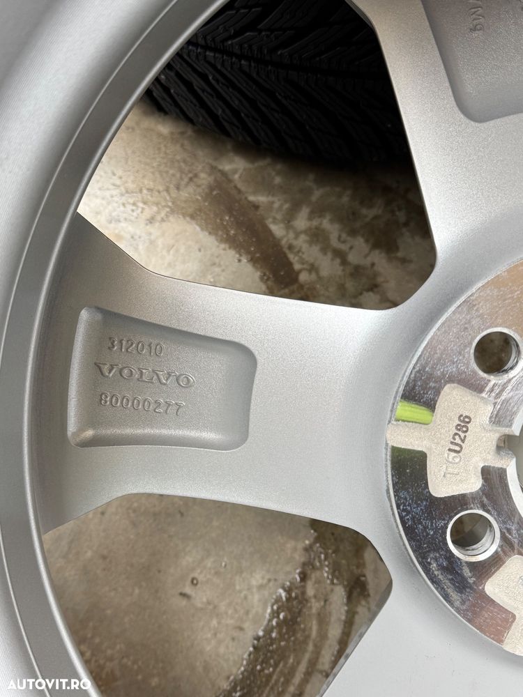 Vând jante aliaj originale Volvo XC40 pe 18” cu anvelope Michelin de iarnă noi - 7
