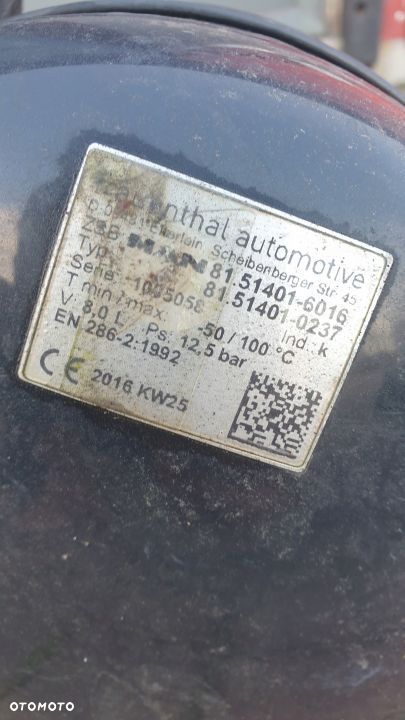 Zbiornik Powietrza Man TGX TGS TGA 8l Mocowanie - 2