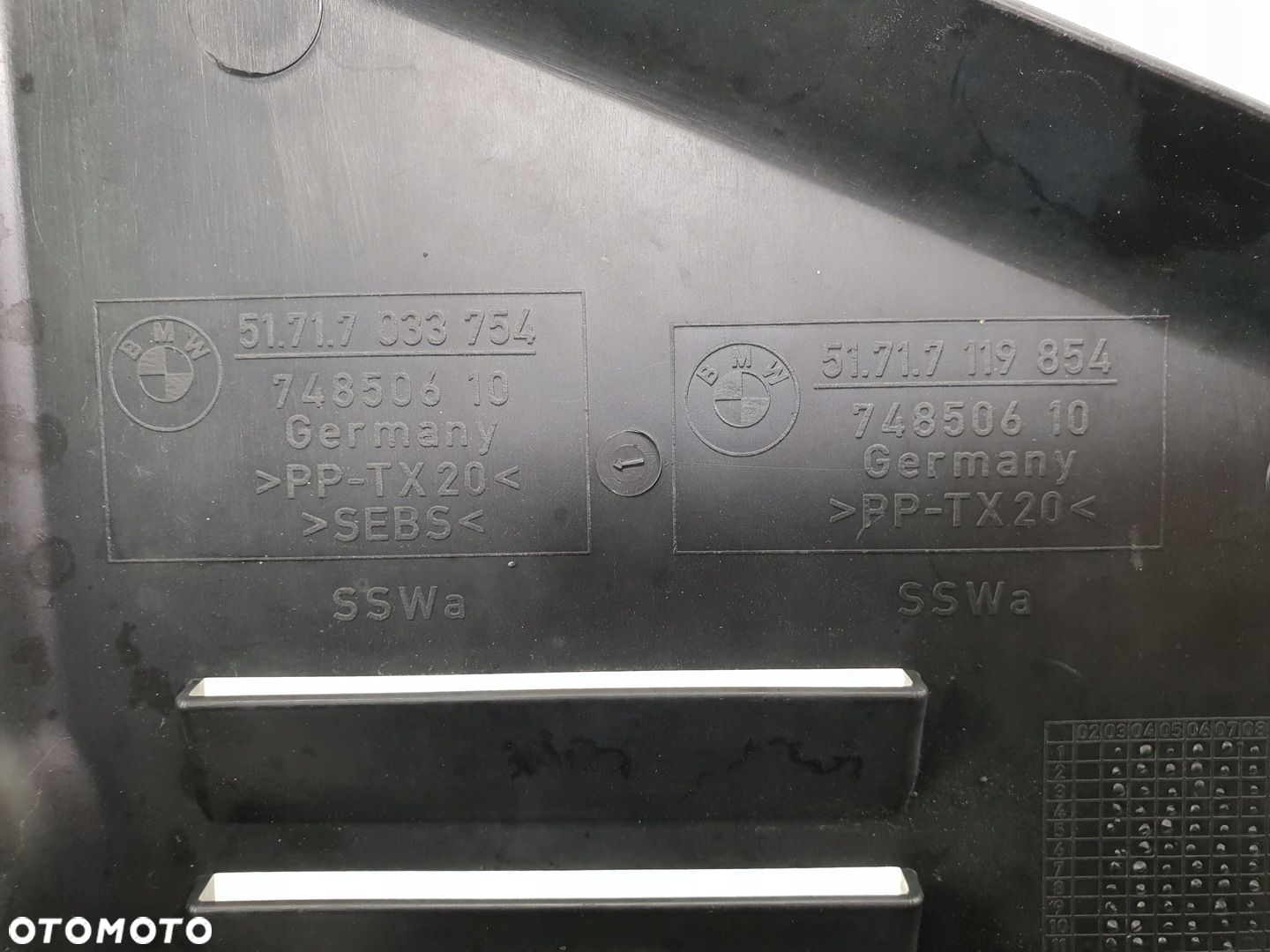 BMW E60 E61 TRÓJKĄT OSŁONA NADKOLA PRAWY PRZÓD 7033754 - 3