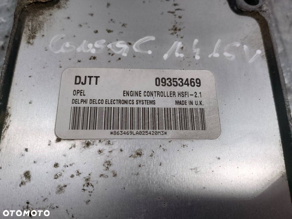 KOMPUTER, STEROWNIK OPEL CORSA C 09353469 1.4 - 2