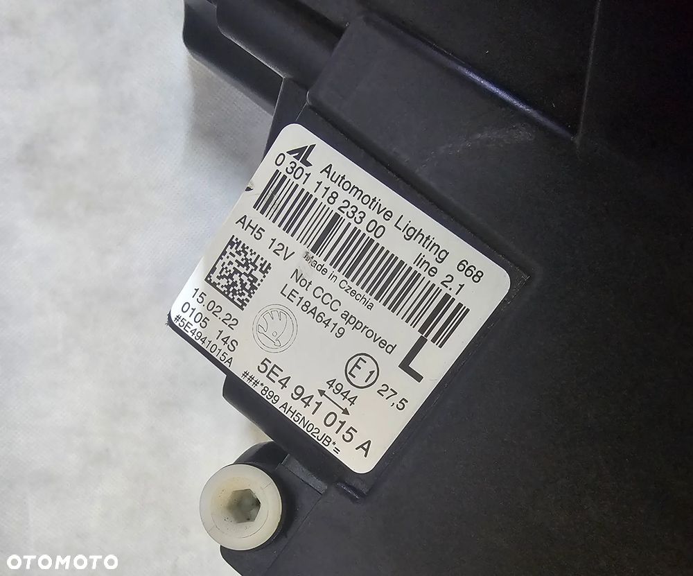 LEWA LAMPA FULL LED SKODA OCTAVIA IV 5E4941015A - 3