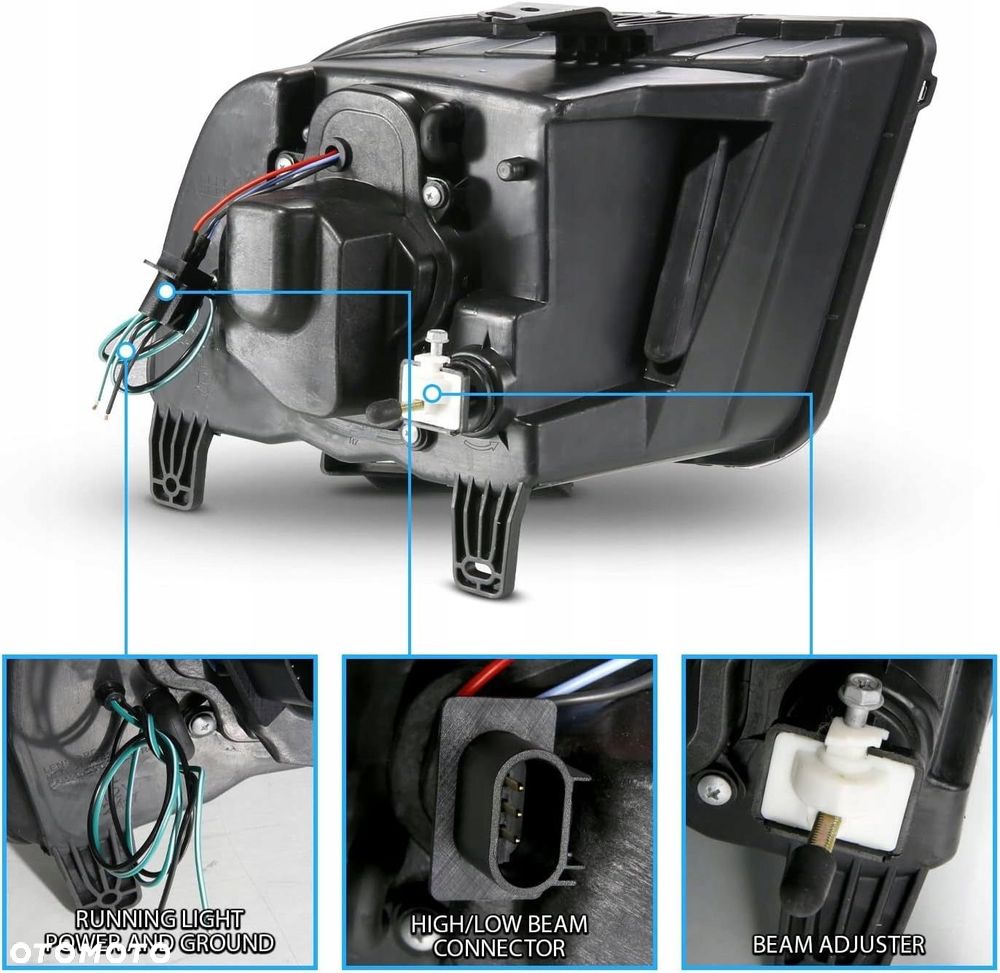 reflektory lampy day line light led tube europa soczewka ford mustang v 5 - 9