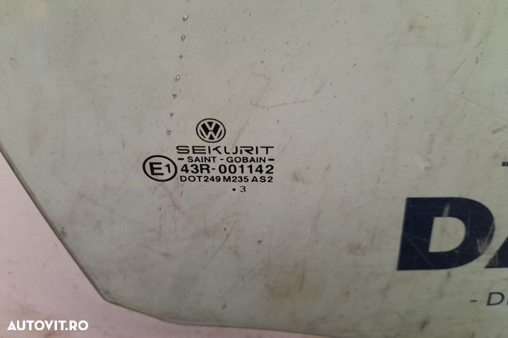 Geam usa fata dreapta 43R-001142 43R-001142 Volkswagen VW Polo 4 9N [ - 3