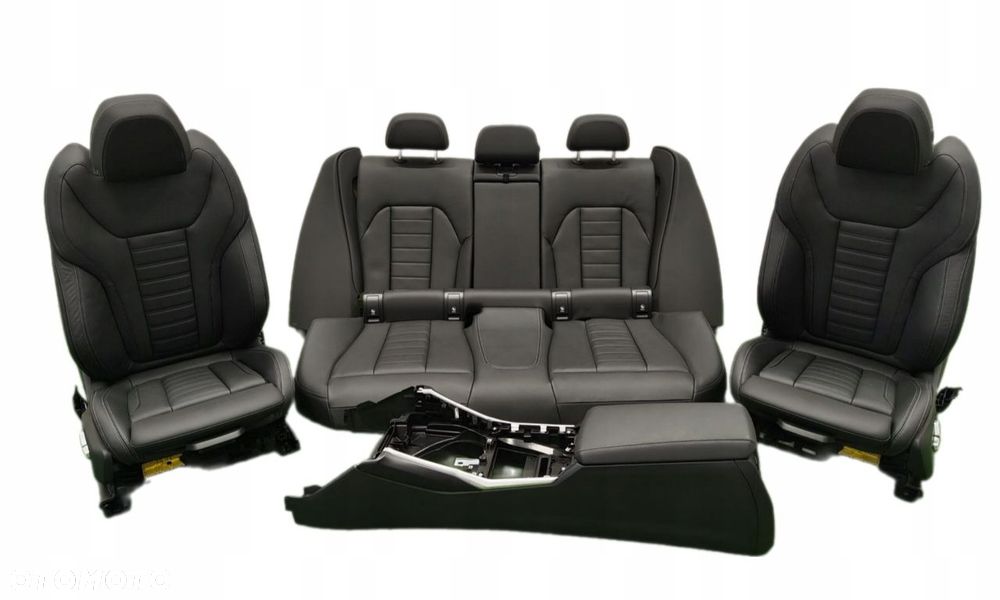 BMW 3 G20 ŚRODEK FOTELE KANAPA TUNEL BOCZKI TAPICERKA SKÓRA - 1