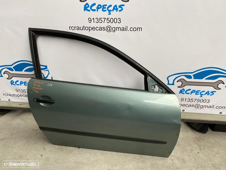 PORTA FRENTE FRONTAL DIREITA SEAT IBIZA III 3 MK3 6L FECHO ELEVADOR MOTOR PUXADOR VIDRO - 1