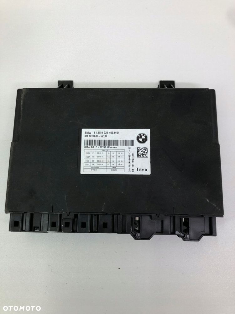 BMW F01 F02 MODUŁ STEROWNIK FOTELA 9221463 - 1