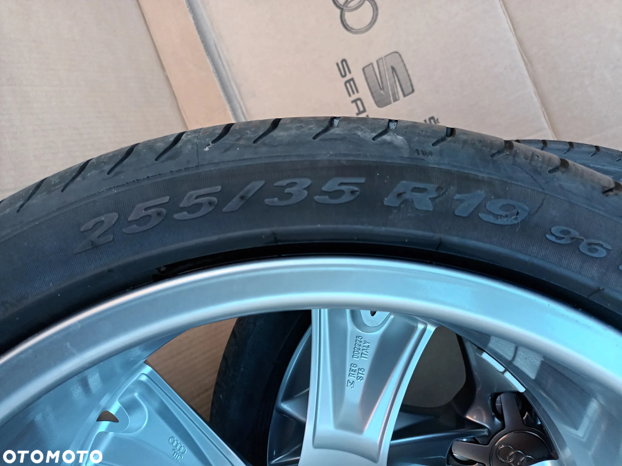 Koła 19 cali Audi A5 8T A4 OPONY Pirelli Pzero 255/35R19 felgi 8T0601025CK 24km - 10