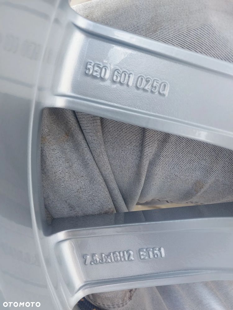 SKODA SUPERB FELGI ALUFELGI OE 5E0601025Q 7.5J ET51 R18 5X112 JAK NOWE - 10