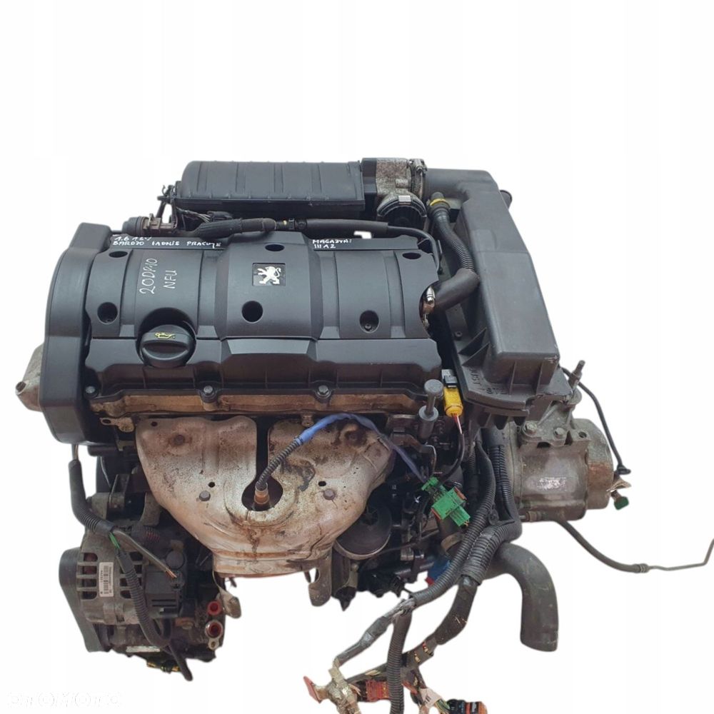 SILNIK KOMPLETNY Peugeot 1007 206 207 307 308 Partner 1.6 16V 110KM NFU - 9