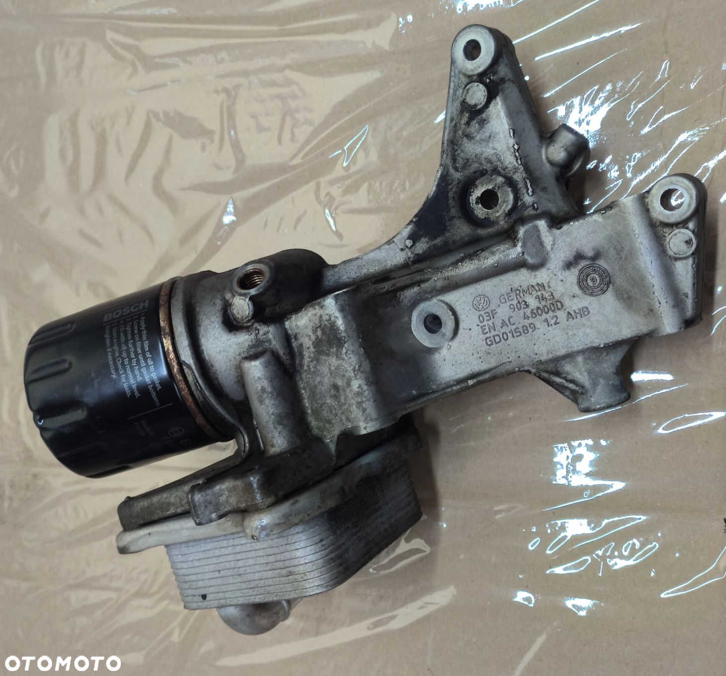 Jetta VI podstawa chłodniczka filtra oleju 1,2TSI Skoda Seat Audi 2010-18r Volkswagen - 2