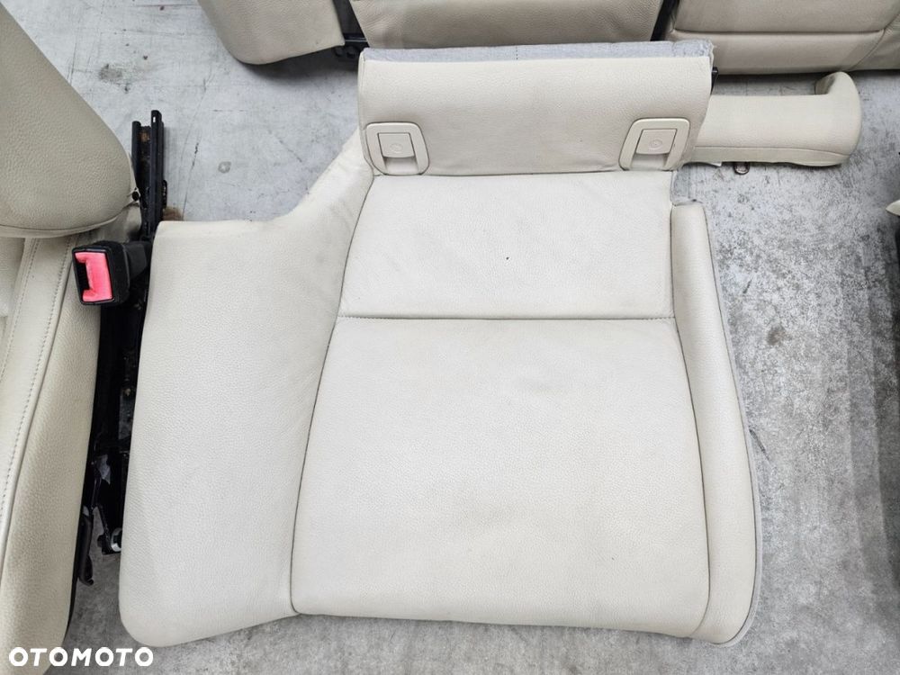 Fotele BMW E92 Coupe 04-12r. M-pakiet Sportseast kanapa tylna ANGLIK KOMPLET skóra beżowa CREMEBEIGE - 14