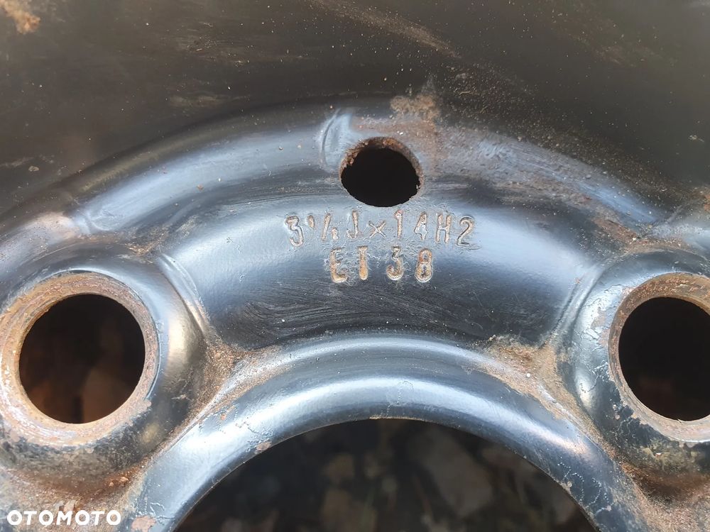 VW SEAT KOŁO DOJAZDOWE 14 4x100 3.5J ET38 ORYGINALNA FELGA 1L0601025D DOJAZDÓWKA ZAPASOWE 14" 105/70/R14 POSIADAM 4 SZT - 10