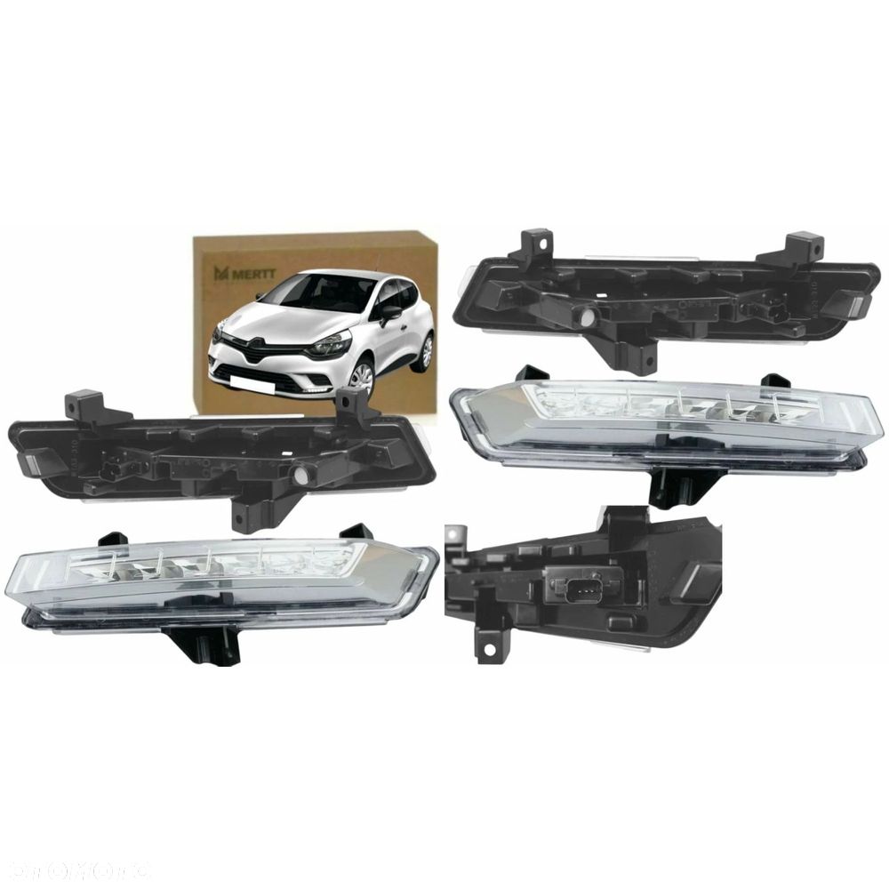 RENAULT CLIO IV 4 LIFT 2016-2020 LAMPY ŚWIATŁA LED JAZDY DZIENNEJ PRAWA - 5