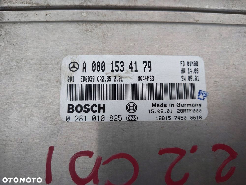KOMPUTER SILNIKA A0001534179 MERCEDES SPRINTER W903 2.2 CDI - 2