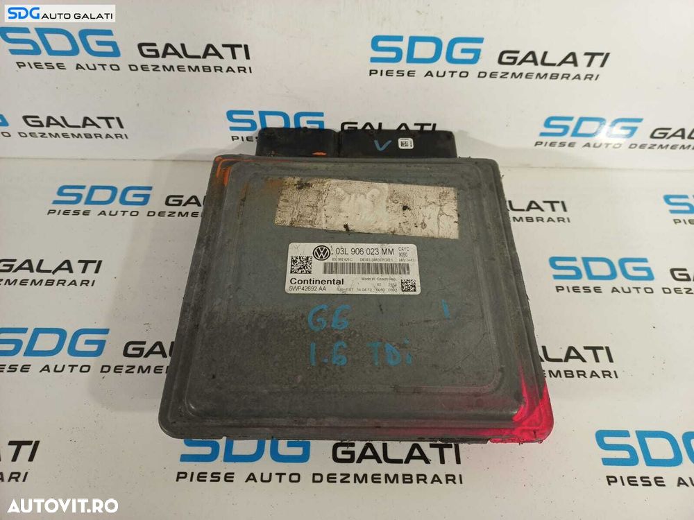 ECU Calculator Motor Continental Volkswagen Golf 6 1.6 CAY 2008 - 2013 Cod 03L906023MM 5WP42692AA [L2221] - 1