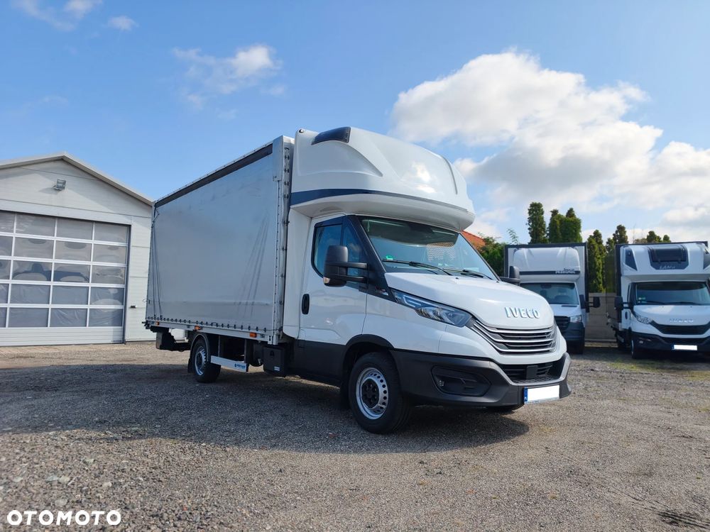 Iveco DAILY FIRANA 10EP WINDA DHOLLANDIA PLANDEKA 3.0 180KM HIMATIC AUTOMAT NAWIGACJA RADAR ASYSTENT PASA SERWIS ASO BEZWYPADKOWY ZADBANY 2024 FV23% KLIMA WEBASTO 35S18 - 10