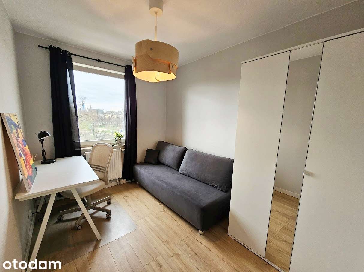 Salon z aneksem, 2 pokoje, balkon, Wyspa Słodowa/ Bema / Bez Prowizji