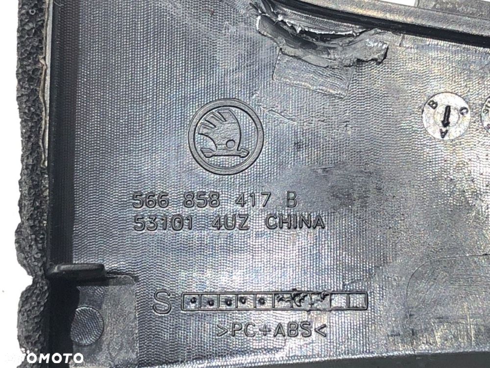 SCHOWEK KONSOLI DEKOR  SKODA KODIAQ (NS7, NV7, NS6) 2016 - 2022 2.0 TSI 4x4 140 kW [190 KM] benzyna - 8