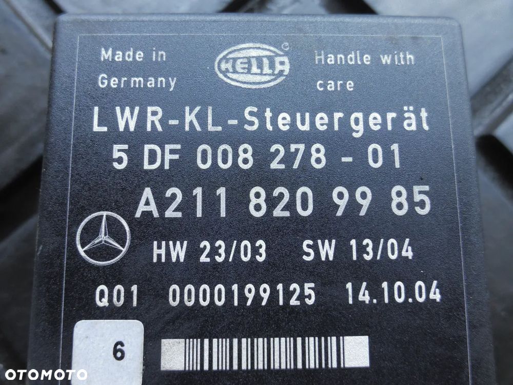 MERCEDES W211 E KLASA MODUŁ ŚWIATEŁ A2118209985 + WTYCZKA INSTALACJA - 2