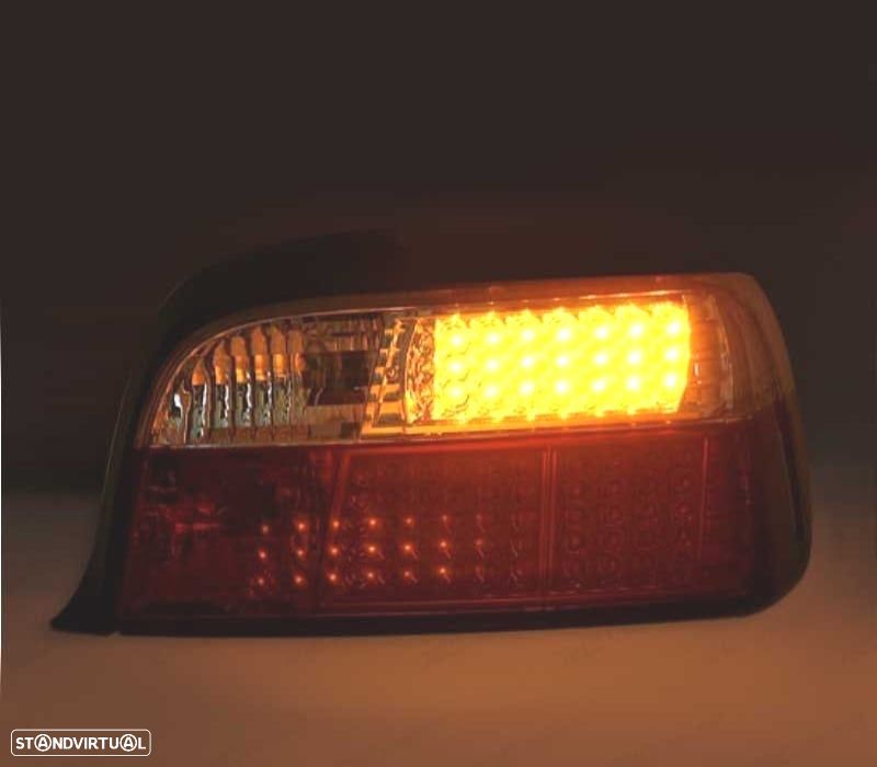 FAROLINS TRASEIRTOS LED PARA BMW E36 VERMELHO CLARO - 2