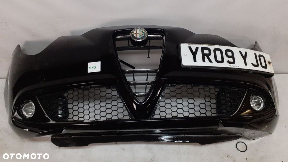 + ZDERZAK PRZÓD PRZEDNI ALFA ROMEO MITO CZARNY 981/B HALOGENY POSIADA PEKNIECIE !!!! - 1
