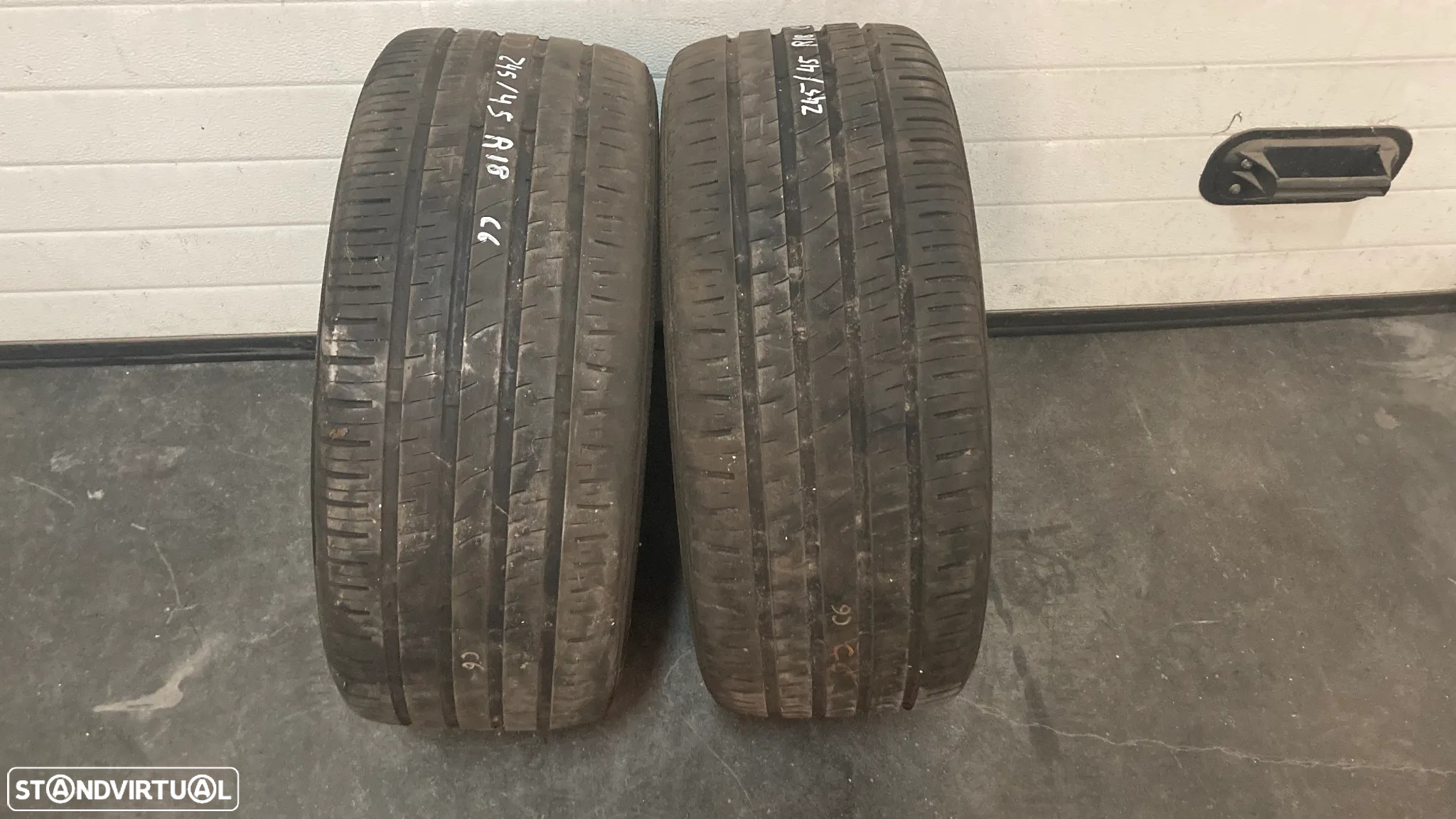 JOGO DE JANTES (4) ORIGINAIS CITROEN COM PNEUS 245/45 R18 - 5