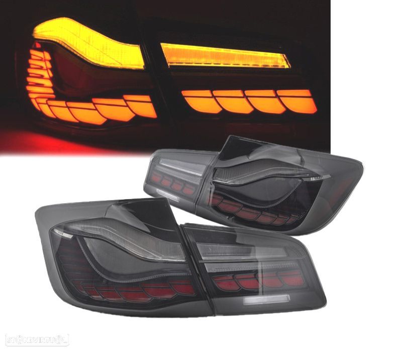 FAROLINS PARA BMW F10 10-16 OLED FUMADOS - 1